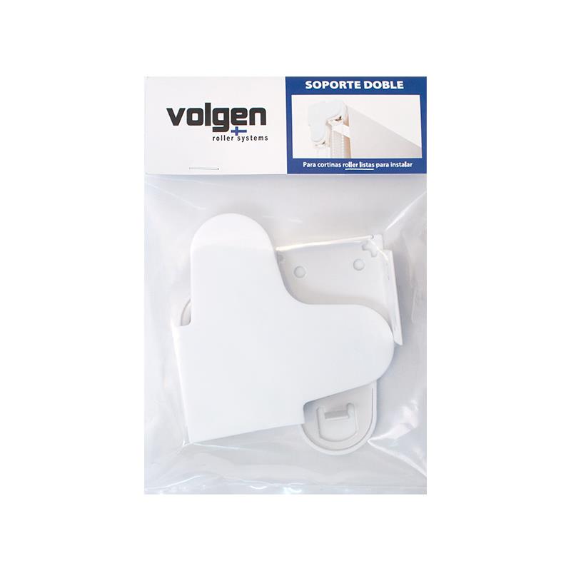 Soporte Doble para Cortinas Roller - Instala 2 Cortinas con un Solo Soporte